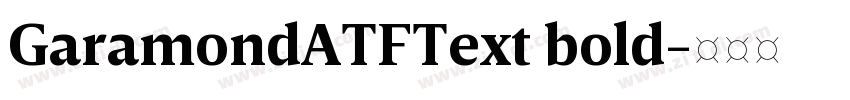 GaramondATFText bold字体转换